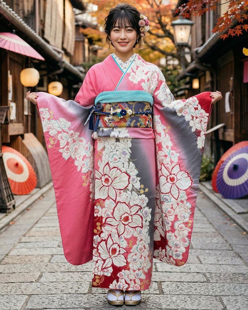 レンタル振袖 – ピンク06