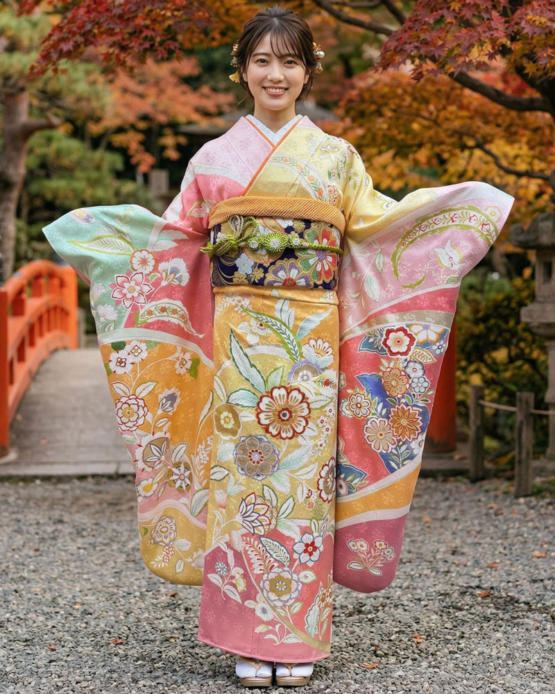 レンタル振袖 – ピンク07