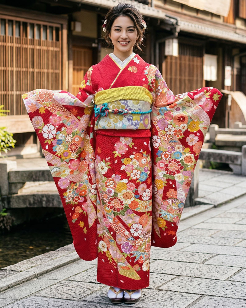 レンタル振袖 – 赤06