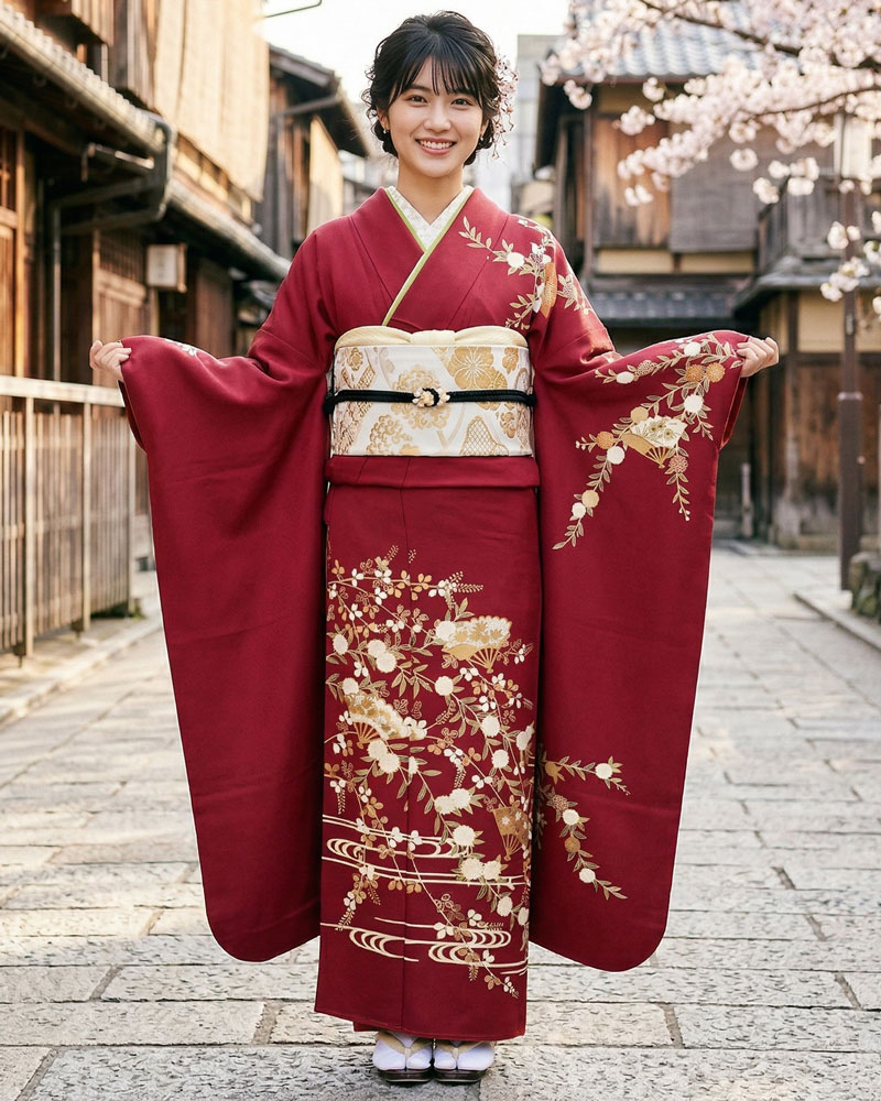 レンタル振袖 – 赤38