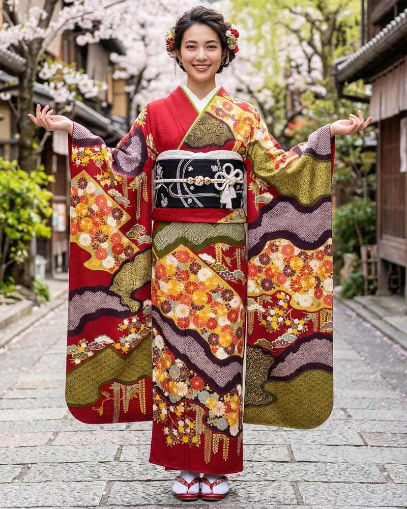 レンタル振袖 – 赤16