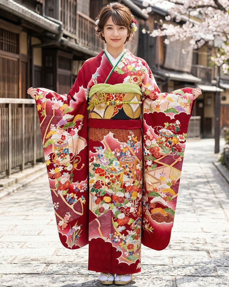 レンタル振袖 – 赤12