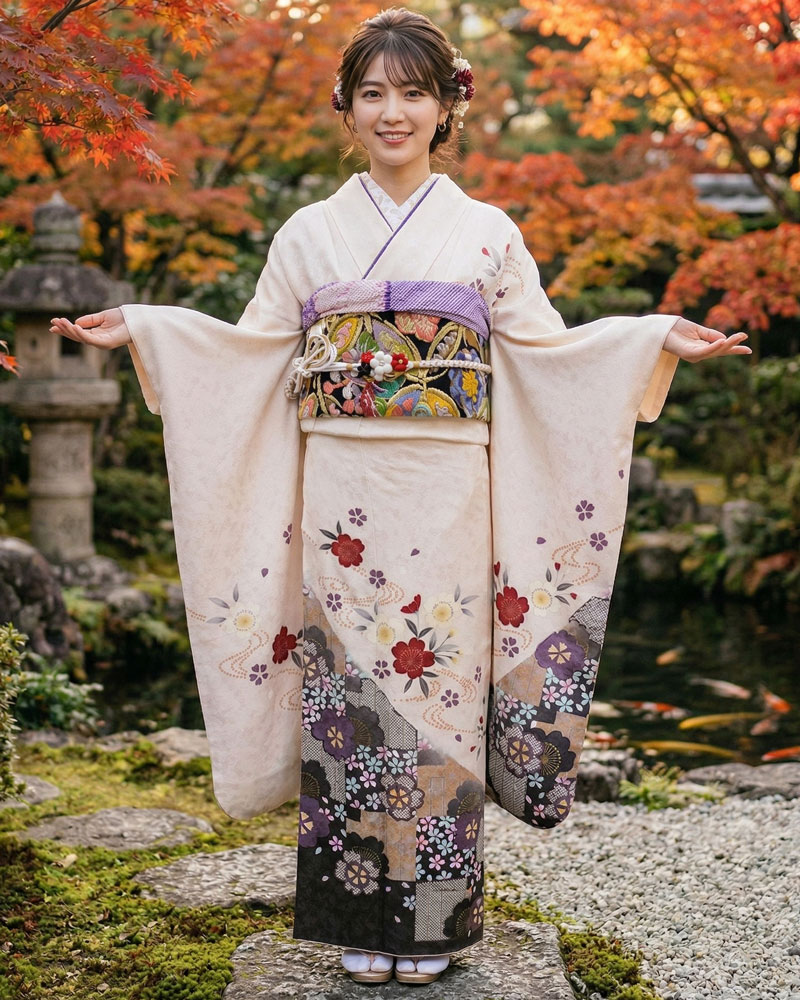 レンタル振袖 – 白02