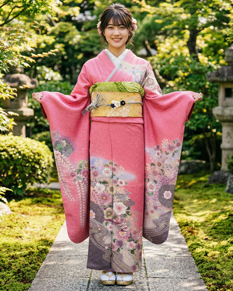 レンタル振袖 – ピンク05
