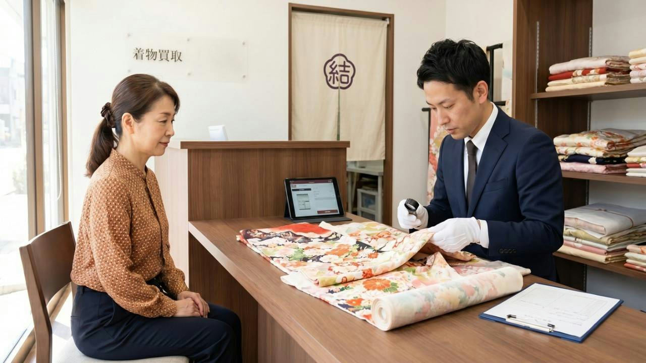 着物買取_店舗カウンター