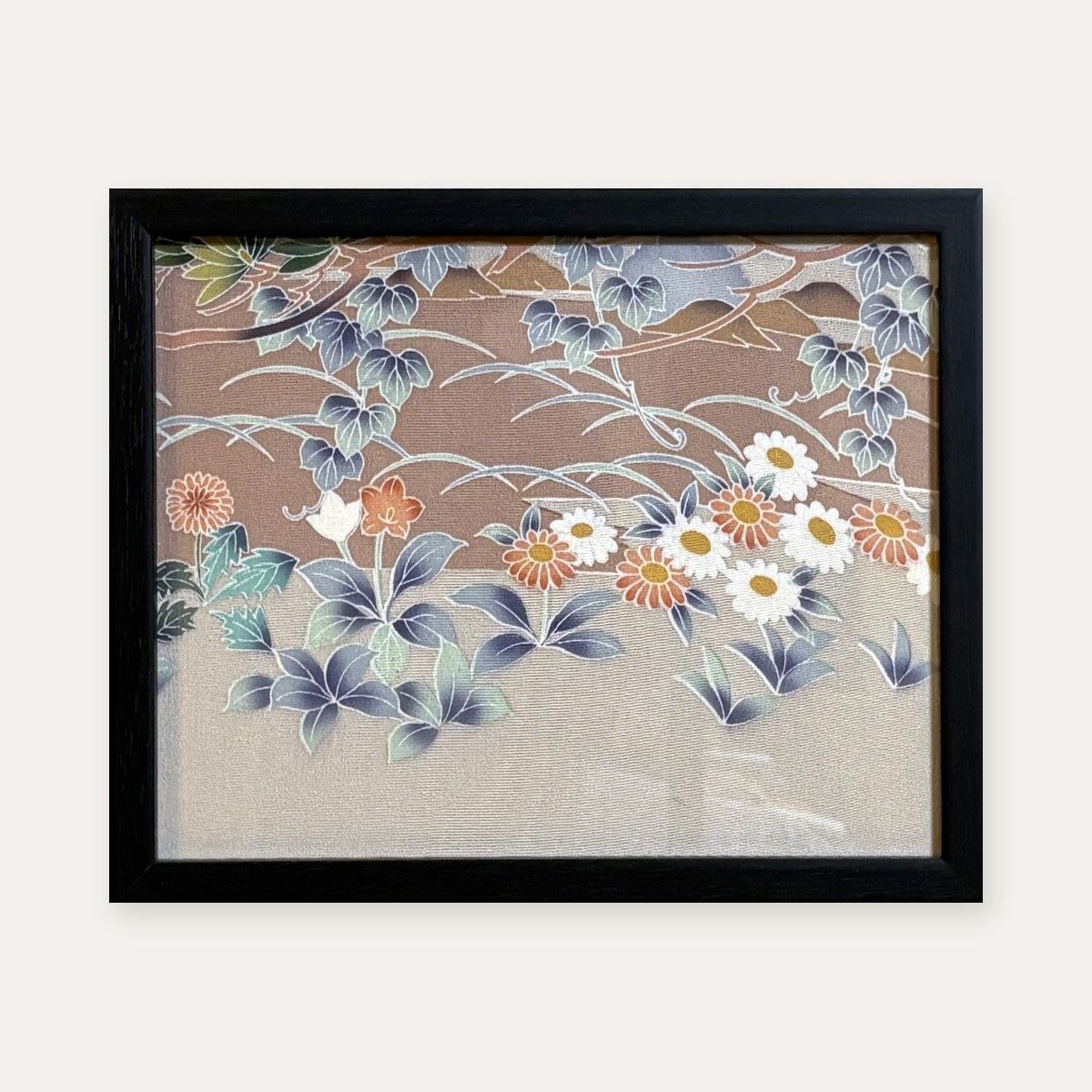 【着物アート】Kimono Art インチ 茶18