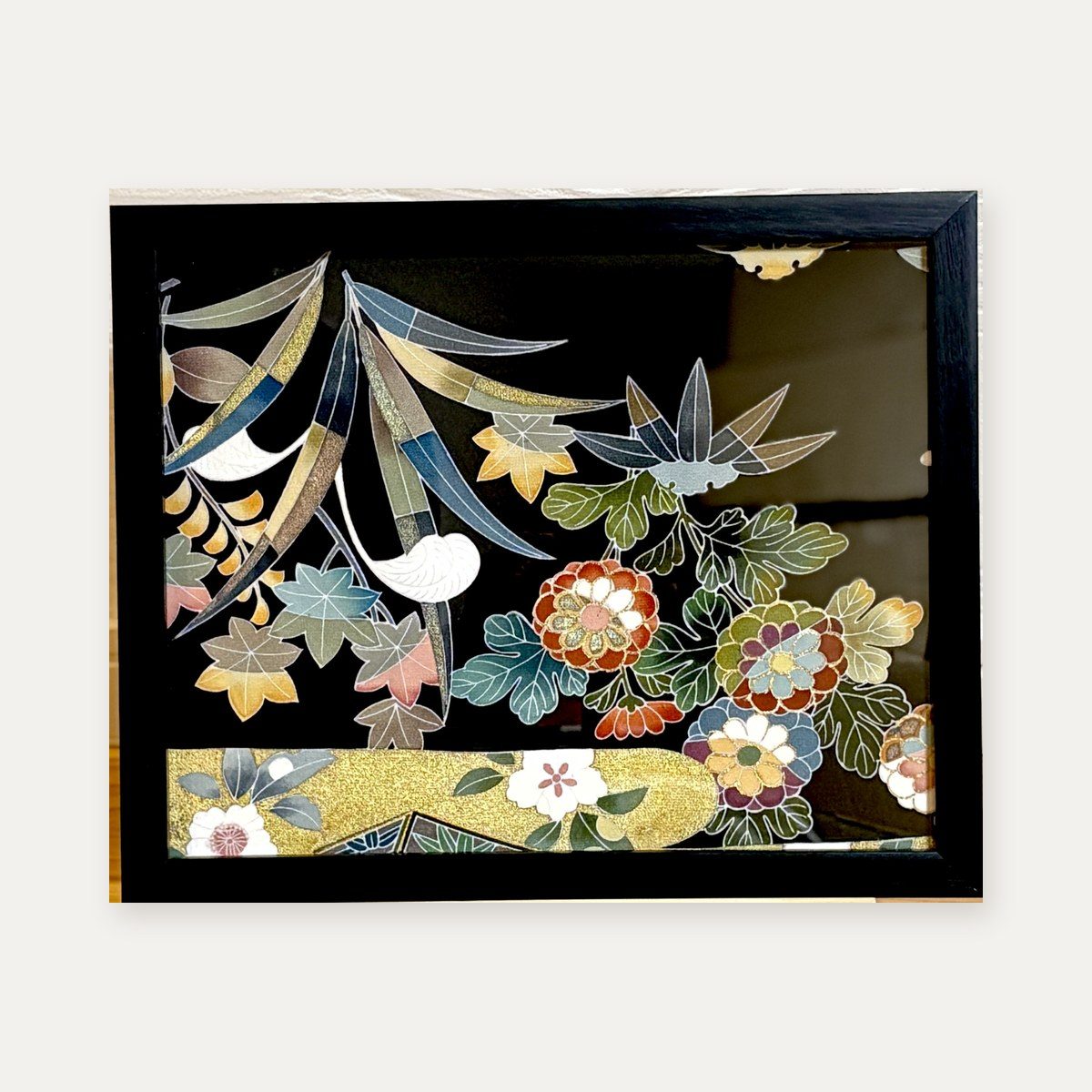 【着物アート】Kimono Art インチ 黒20