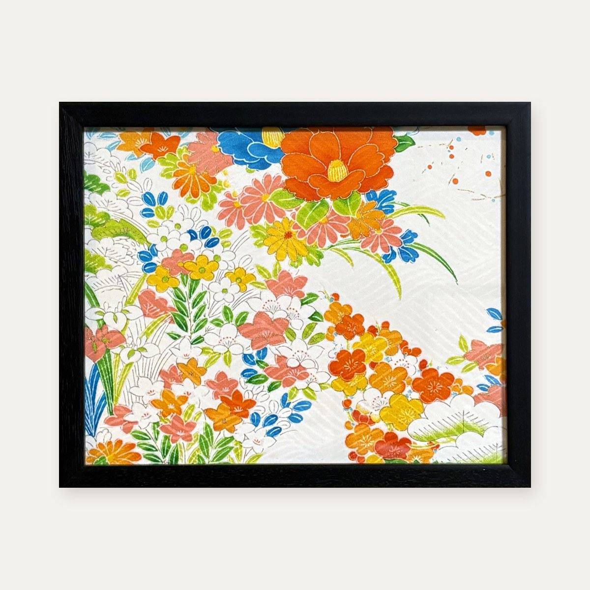 【着物アート】Kimono Art インチ 白24