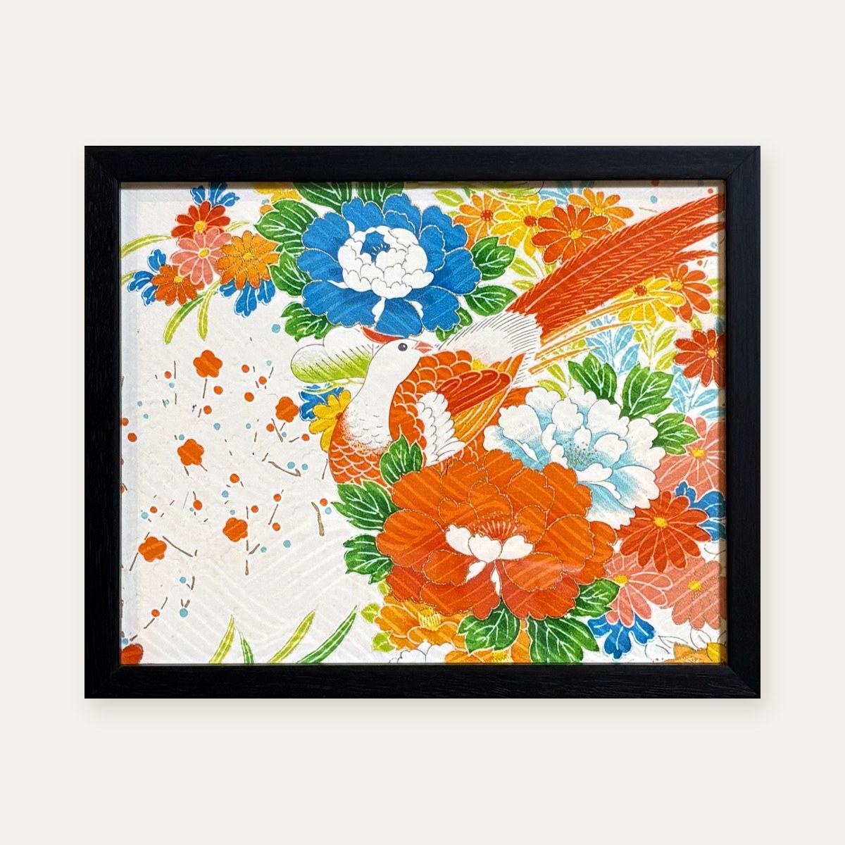 【着物アート】Kimono Art インチ 白28