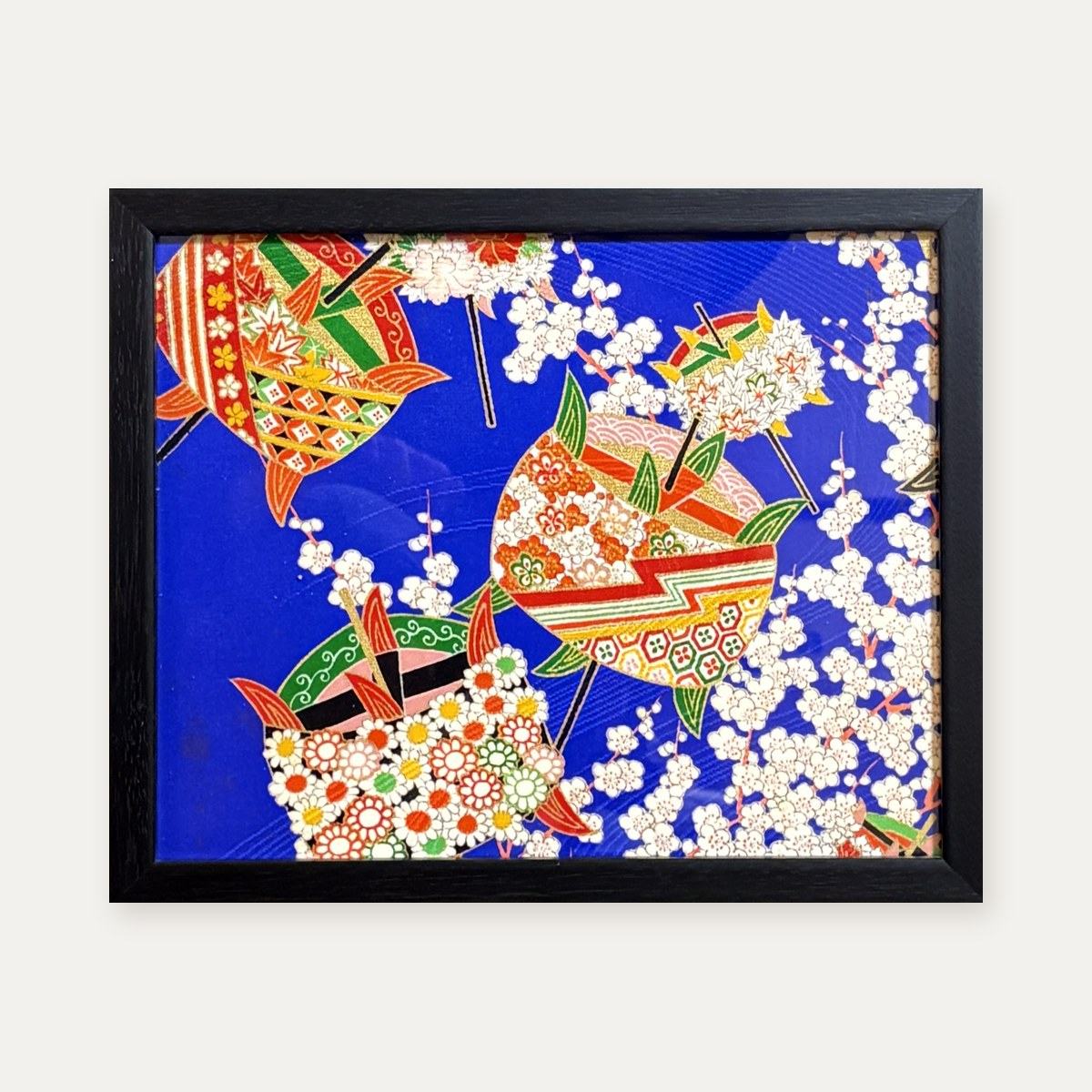 【着物アート】Kimono Art インチ 青29