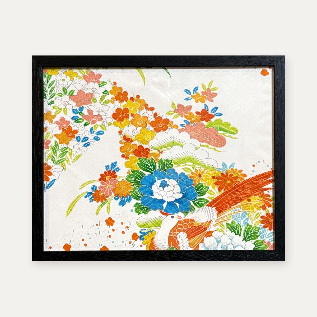 【着物アート】Kimono Art 八ツ切 白37