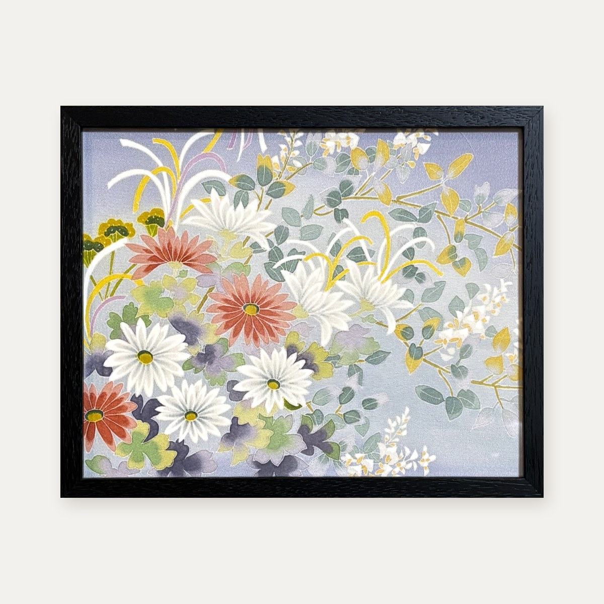 【着物アート】Kimono Art 加賀友禅 作：梶山伸 八ツ切 紫40